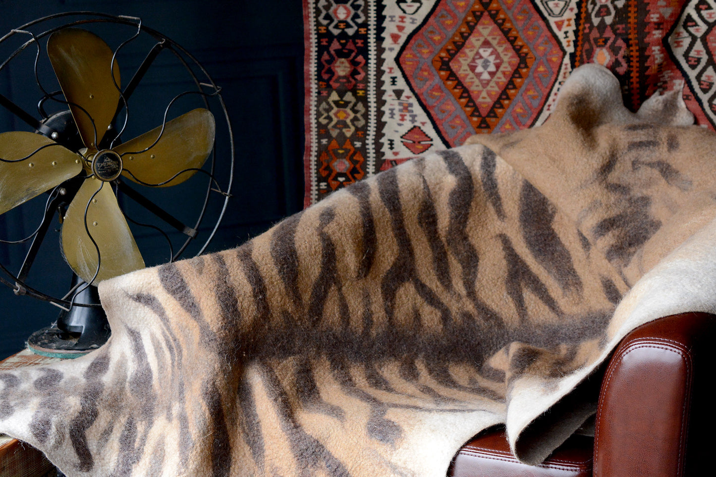 Quagga: Fiber Art Pelt