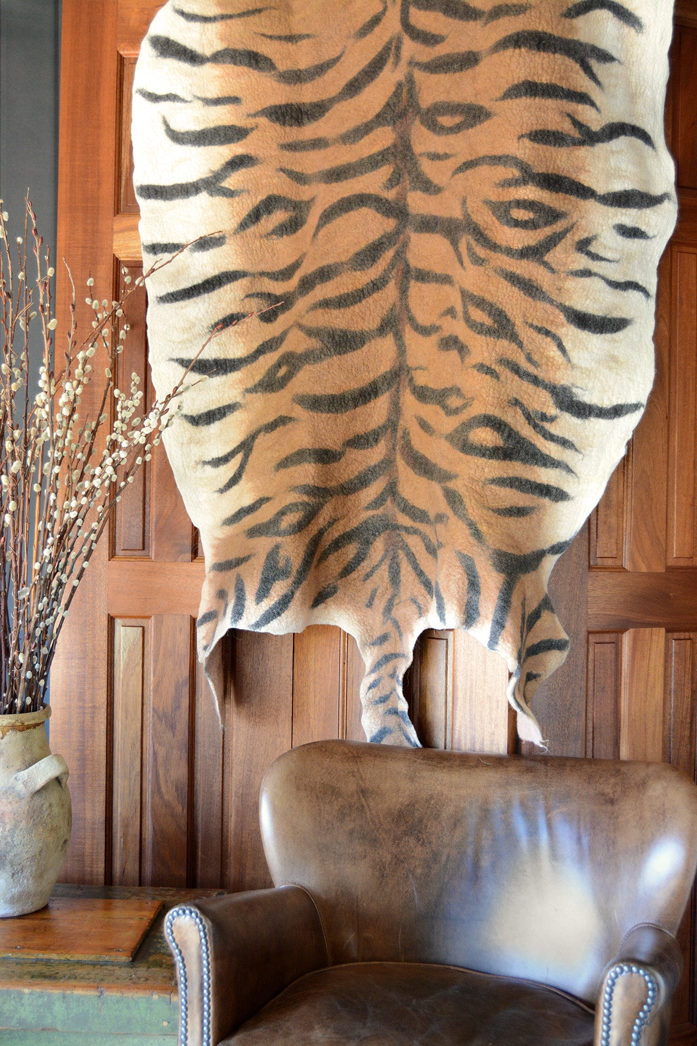Tiger: Fiber Art Pelt