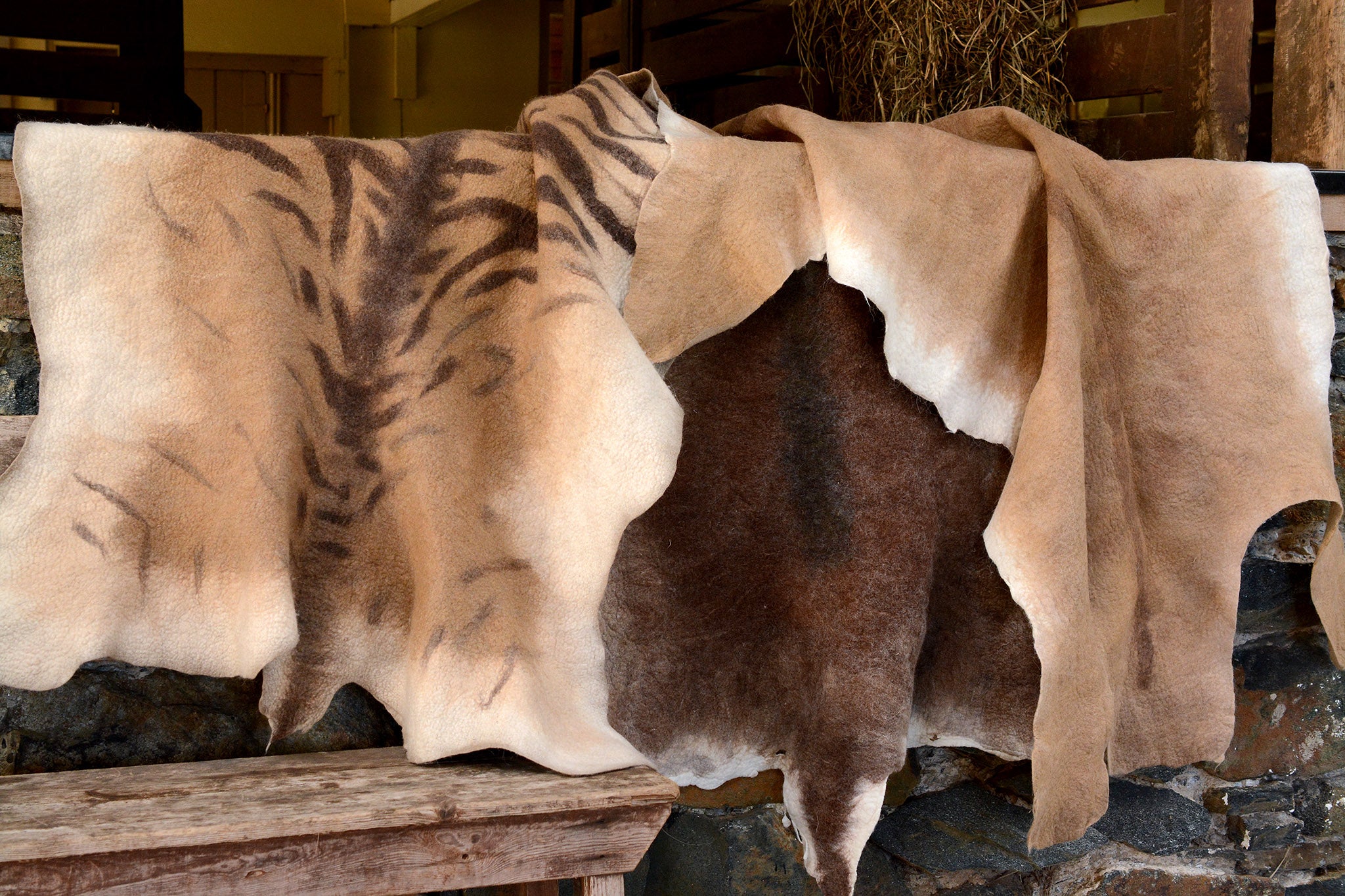 Pelt Throwing Fiber Art Pelts – Cosset and Lock