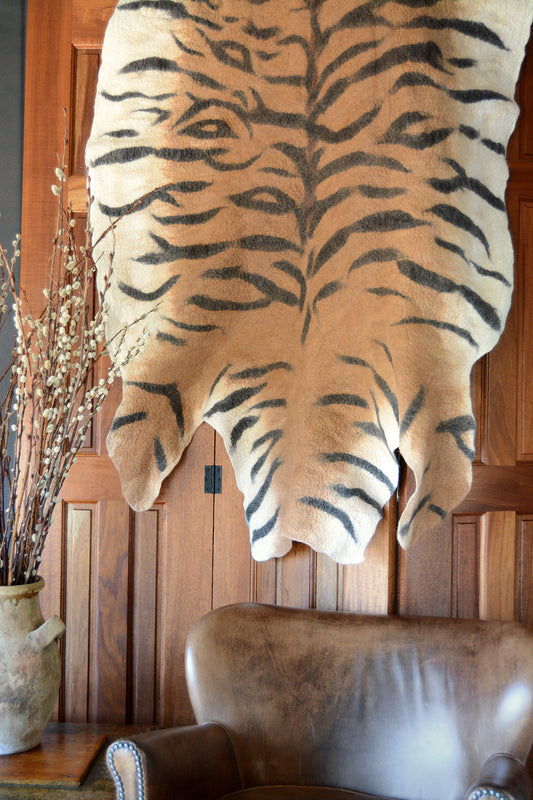 Tiger: Fiber Art Pelt